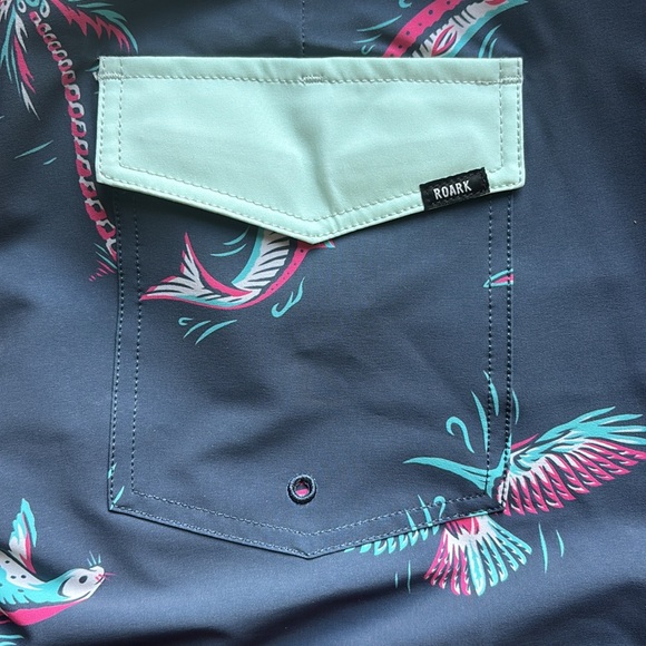 Men’s Roark Passage Mariner Navy Boardshorts Size 32 NWT - Picture 9 of 13